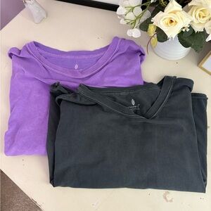 Purple and Black free people T-Shirts